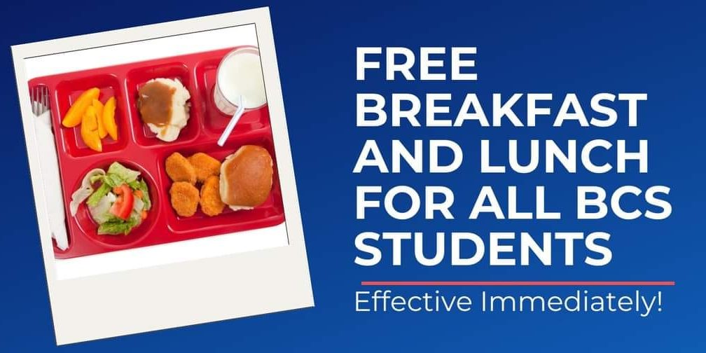 No Charge for Students in BCS as Participation in USDA